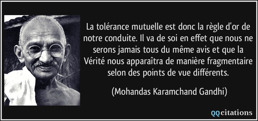 Citations Sur La Tolérance Et Le Respect
