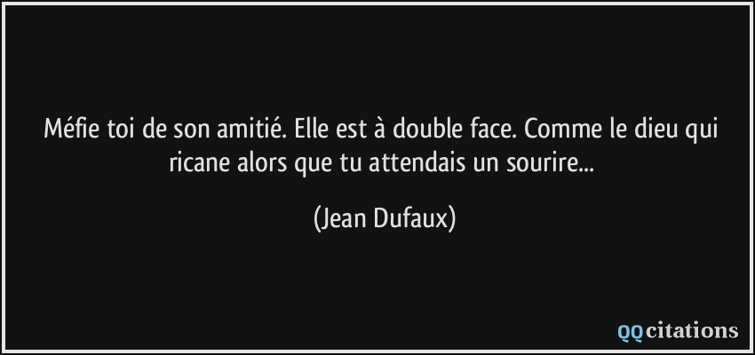 Double Face Citation Sur Les Gens Faux
