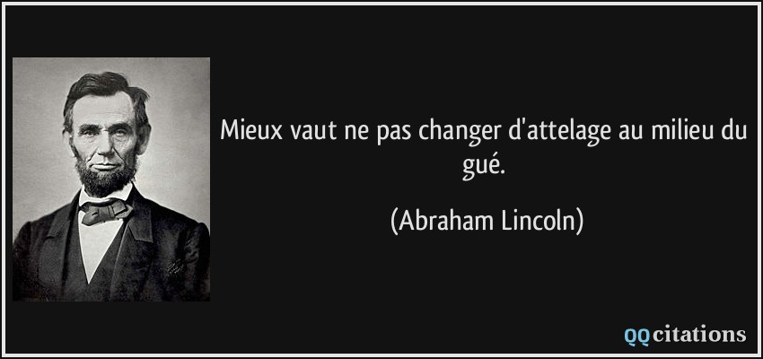 Au milieu du gué expression